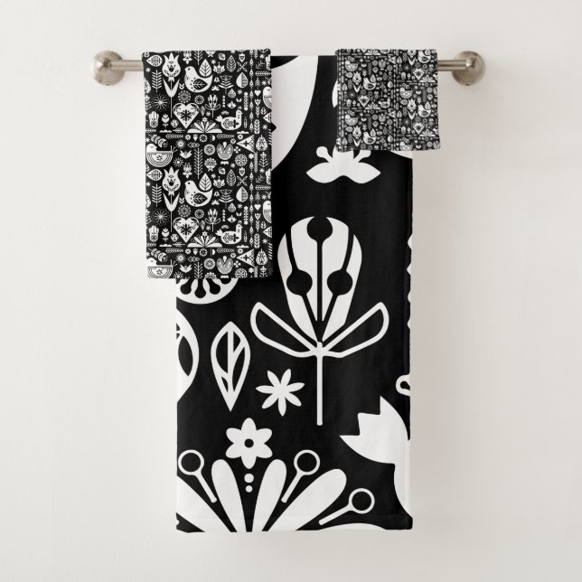 Skandinavisches Muster Kunst Badhandtuch Set (Insitu)
