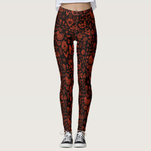 Skandinavisches Muster Kunst Leggings