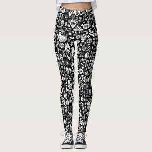 Skandinavisches Muster Kunst Leggings