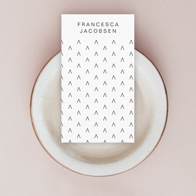 skandinavisches Muster | Minimalistisch Scandi Mod Visitenkarte (Von Creator hochgeladen)