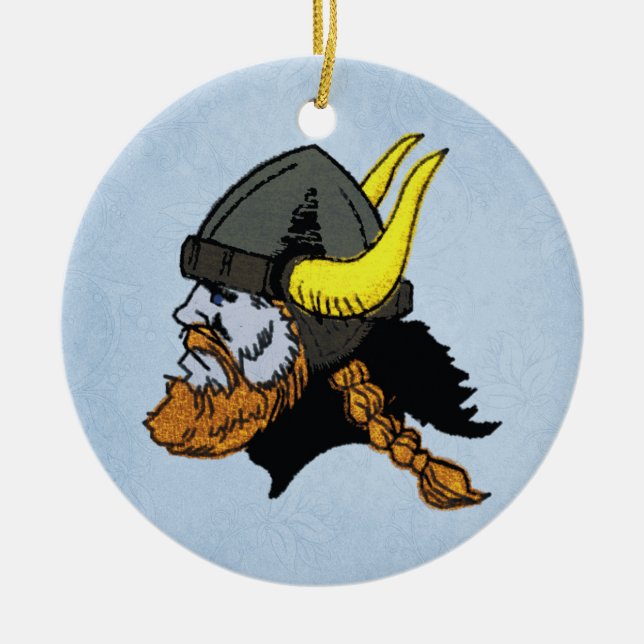 Skandinavisches norwegisches Schwede Viking Keramikornament (Vorne)