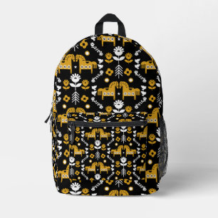 Skandinavisches Pferdervolk Bedruckter Rucksack