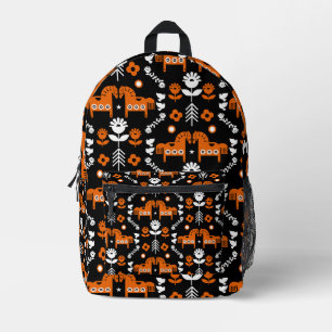 Skandinavisches Pferdervolk Bedruckter Rucksack