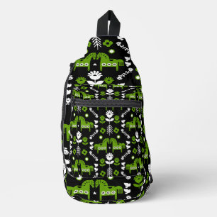Skandinavisches Pferdervolk Crossbody Bag