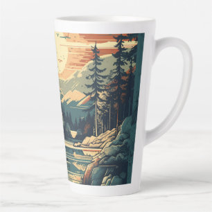 Skandinavisches Retro-Art-Berghaus Milchtasse