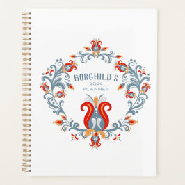 Skandinavisches Rosemaling Folk Planer