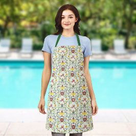 Skandinavisches Rosemaling Monogram Muster Nordic Schürze