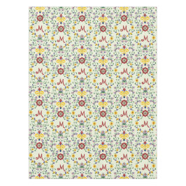 Skandinavisches Rosemaling Monogram Muster Nordic Tischdecke