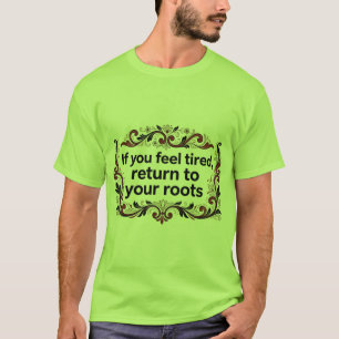 Skandinavisches Rosemaling T-Shirt – Kehre zurück 