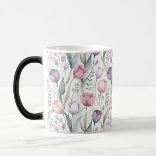 Skandinavisches Tulpen-Blumenmuster Verwandlungstasse