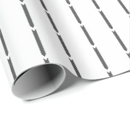 Skandinavisches unbedeutendes Schwarzweiss Geschenkpapier