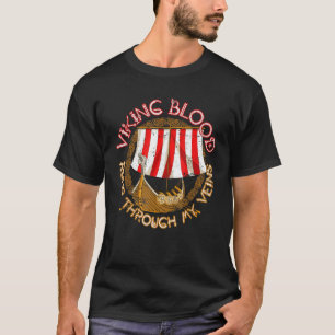 Skandinavisches Viking Blood Valhalla Nordic Mytho T-Shirt