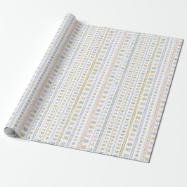 Skandinavisches Volkskunstpapier Geschenkpapier