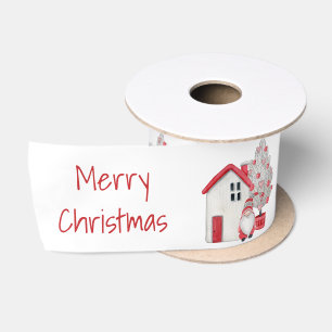 Skandinavisches Wasserfarbengenom, Weihnachtsbaum Satinband