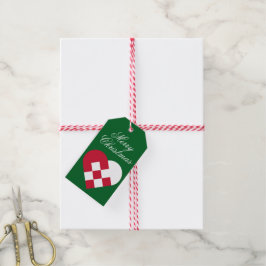 Skandinavisches Weihnachten Herz Geschenkanhänger