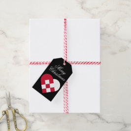 Skandinavisches Weihnachten Herz Geschenkanhänger