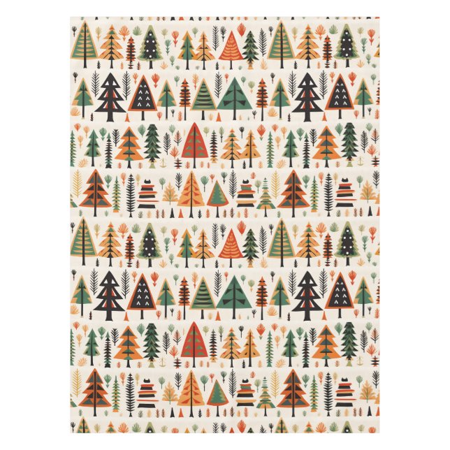 Skandinavisches Weihnachtsmuster Tischdecke (Vorderseite)