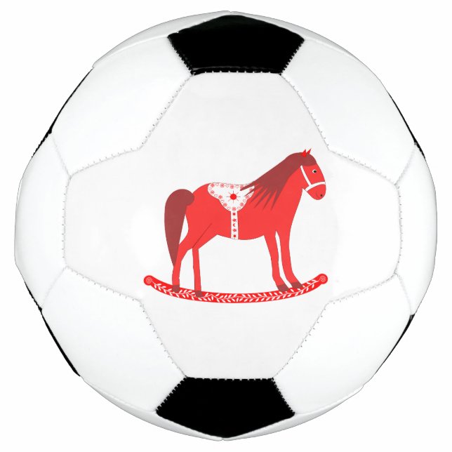 Skandinavisches Weihnachtspferd Fußball (Vorderseite)