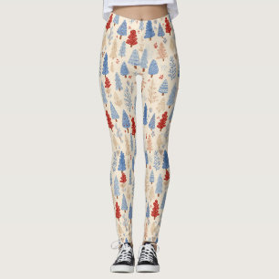 Skandinavisches Winterwaldmuster (1) Leggings