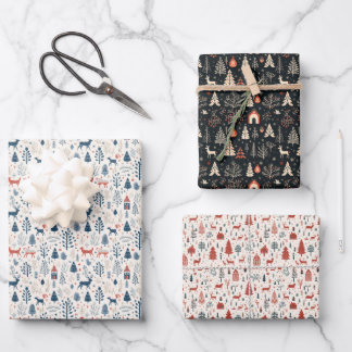 Skandinavisches Wunder Wrapping Paper Geschenkpapier Set
