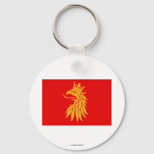 Skåne län flag schlüsselanhänger