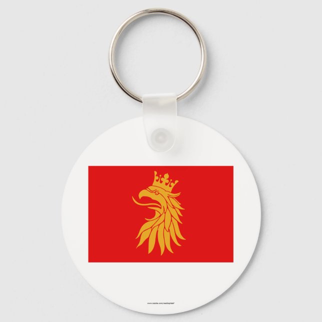Skåne län flag schlüsselanhänger (Vorderseite)
