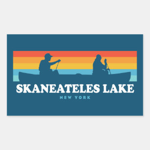 Skaneateles Lake New York Canoe Rechteckiger Aufkleber