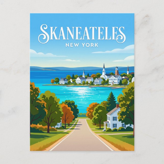 Skaneateles USA Postkarte (Vorderseite)