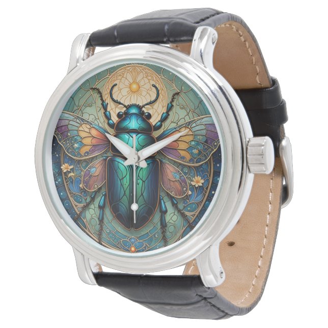 Skarabäus Armbanduhr (Schrägansicht)