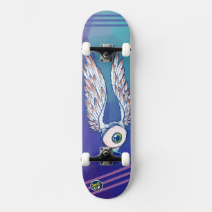 Skate Auge mit Flügeln Skateboard
