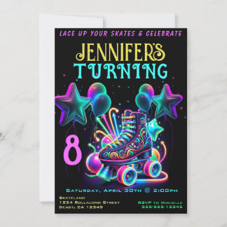 Skate Birthday Party Einladung