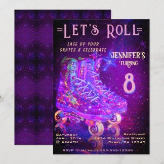 Skate Birthday Party Invitation Einladung