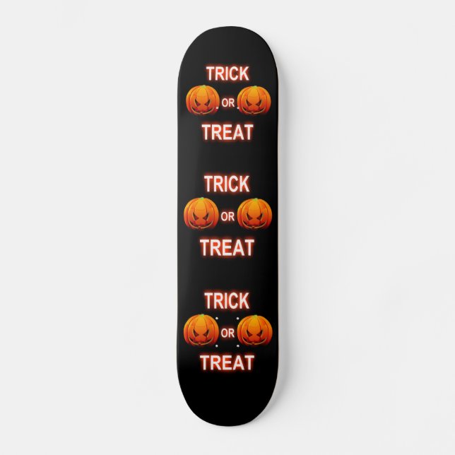 Skate Board Trick oder Treat Pumpkins Skateboard (Vorderseite)