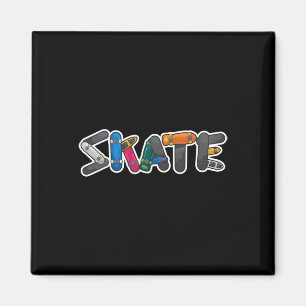 Skate-Boys-Skateboard-Skateboarding-Geschenk-Junge Magnet