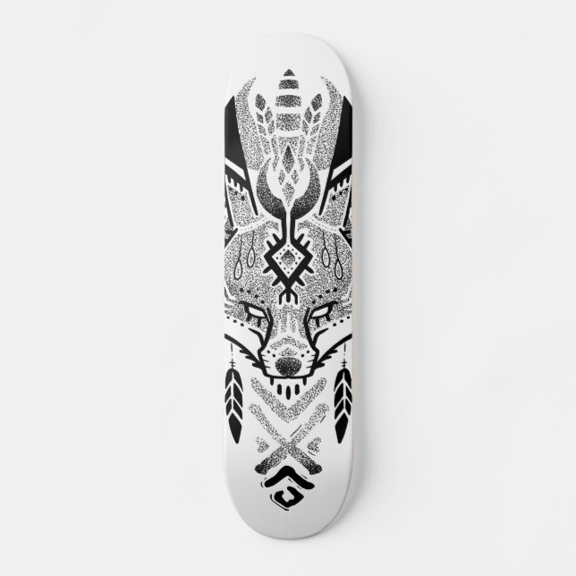 Skate de renard style tattoo badass skateboard (Vorderseite)
