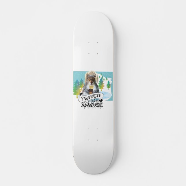 Skate Deck Eichhörnchen, Twitter der Wilde Skateboard (Vorne)