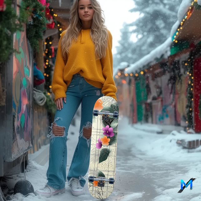 Skate-Deck für Abstrakte Grillflecken Skateboard (Von Creator hochgeladen)