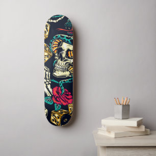 Skate et skateboard Rose