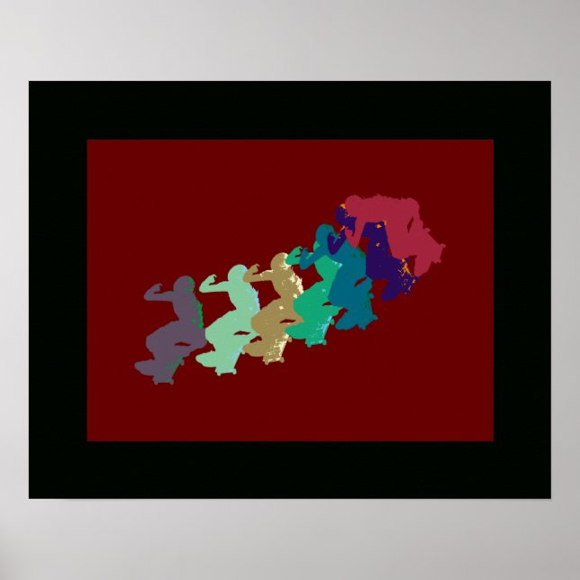 Skate für Extremsportarten Poster (Vorne)