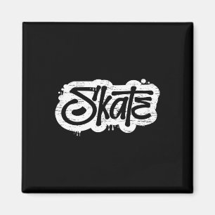Skate Graffiti abgenutztes Skateboarding Skater Sh Magnet
