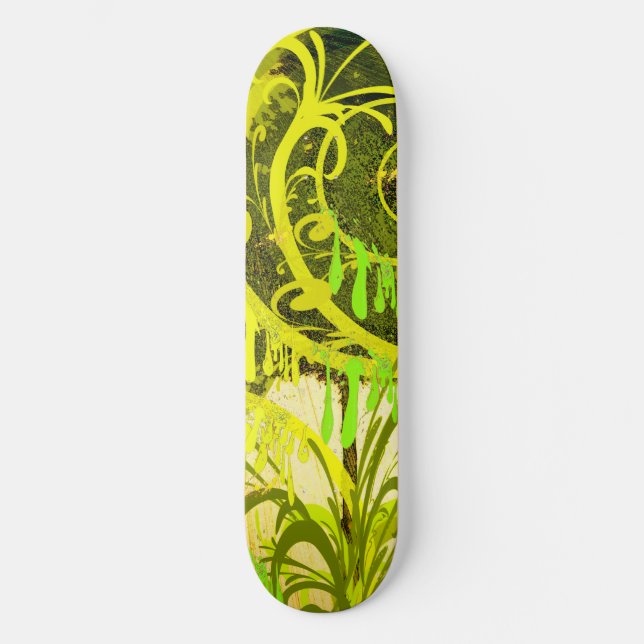 Skate Green Paint Skateboard (Vorderseite)