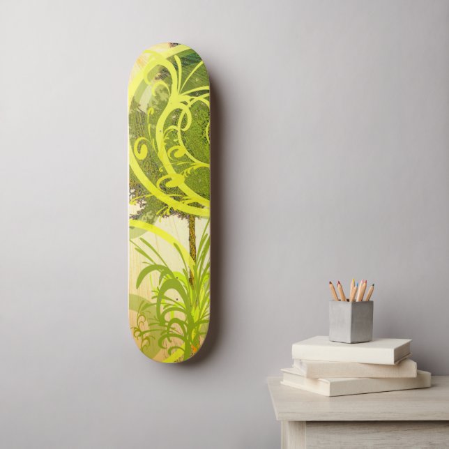 Skate Green Skateboard (Wandkunst)