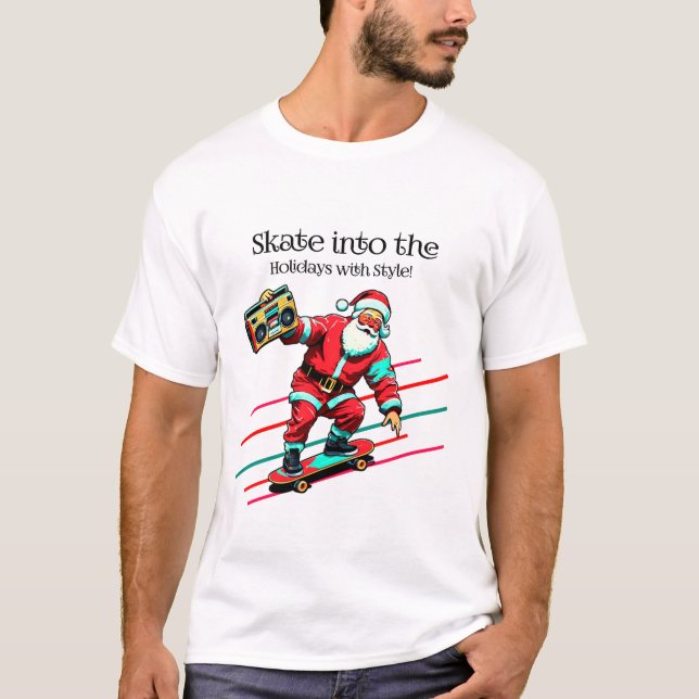 Skate in die Ferien mit Style Trendy Tshirt (Vorderseite)