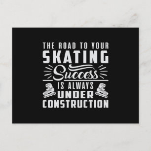 Skate Inline Skaten Skaten Inliner Funny Geschenk Postkarte