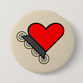 Skate-Liebe-Skaten - großer Knopf Button