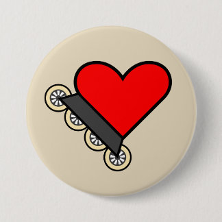 Skate-Liebe-Skaten - großer Knopf Button