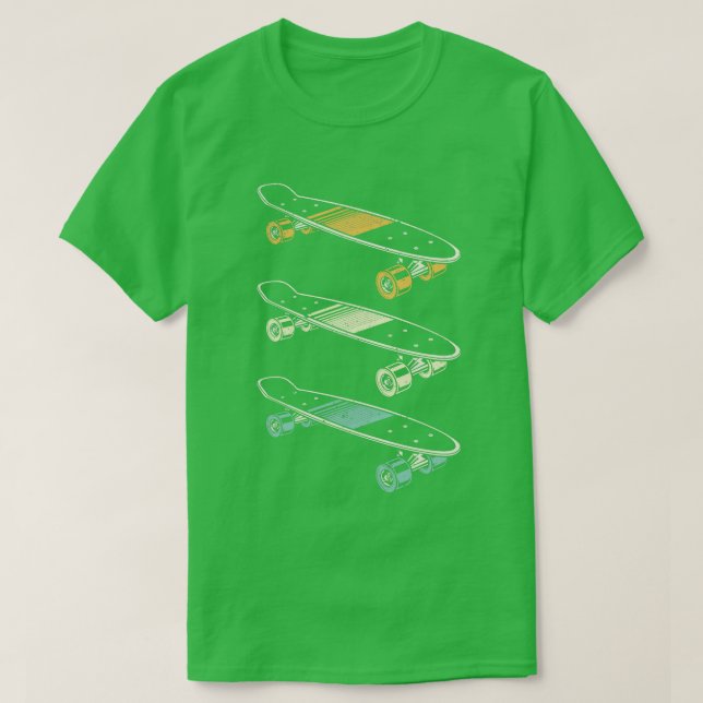 Skate Lover Retro Skateboard Sport Skateboard T-Shirt (Design vorne)