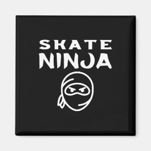 Skate Ninja Skateboardfahren Skater Skateboarder E Magnet