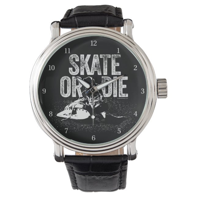 Skate oder Die (Hockey) Armbanduhr (Vorderseite)