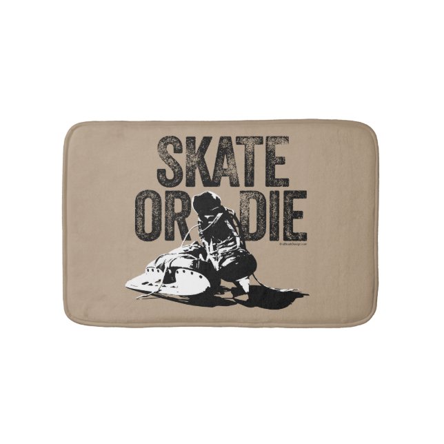 Skate oder Die (Hockey) Badematte (Vorderseite)